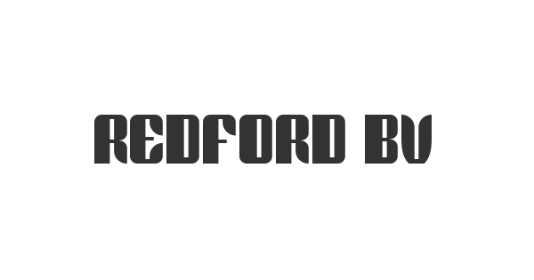 Redford BV font thumb